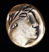 Gustav Seitz Preis (Plakette, Profilkopf mit Lorbeerzweig, Bronze, 1949) © Gustav Seitz Stiftung